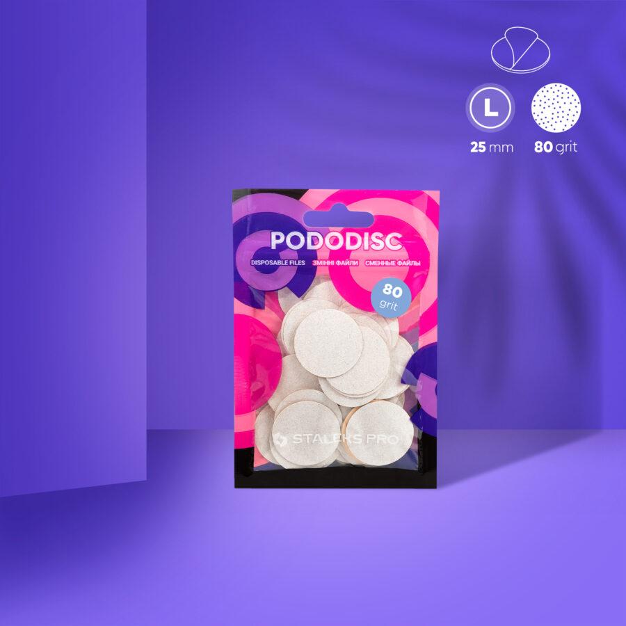 Ersatzpads PODODISC STALEKS PRO L 80 Körnung (50 Stk.)