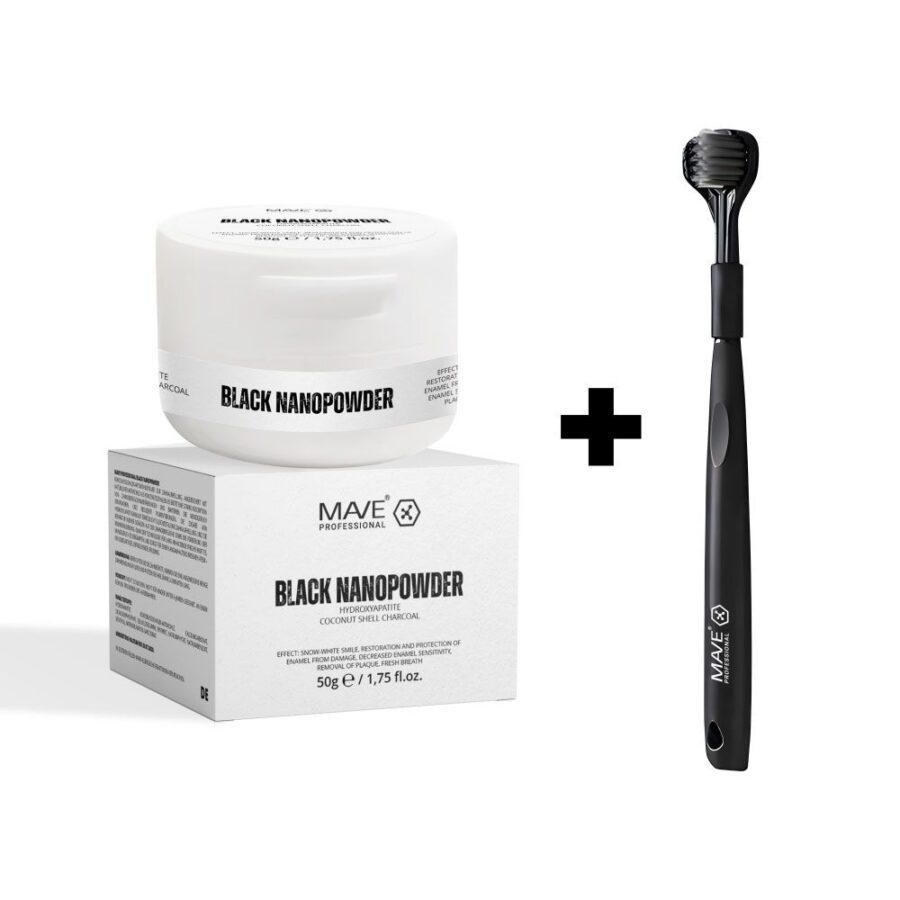 MAVE PROFESSIONAL BLACK NANOPOWDER + NANO360 ZAHNBÜRSTE